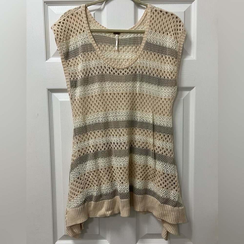 Free People Striped Tank Tunic Sweater